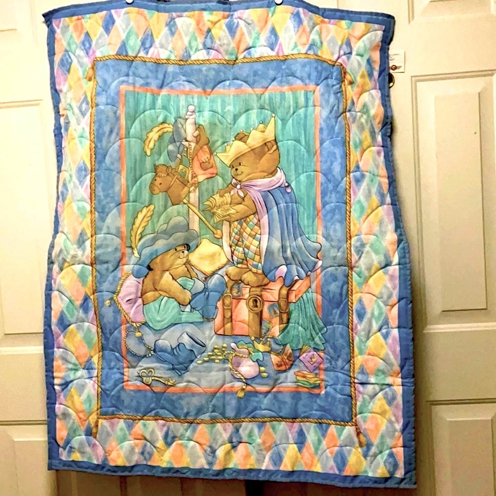 Handmade Baby Quilt 43.5in x 34in NWOT